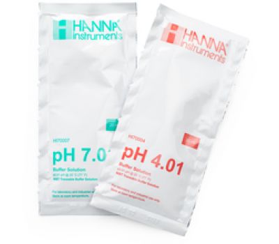 HI77400P буферные растворы pH 4.01 и 7.01, по 5 пакетиков каждого